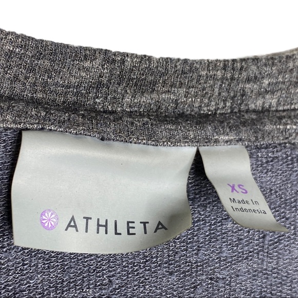 ATHLETA gray heathered long pullover top size XS - Picture 7 of 8